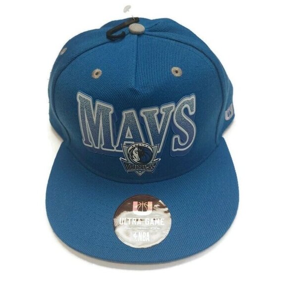 Ultra Game Men's Dallas Mavericks Snapback Hat Cap MAVS Blue One Size Fits Most - Picture 1 of 7